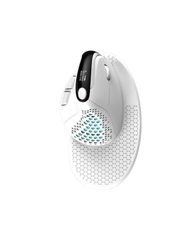 M618XSD-WH,Mouse vertical Delux M618XSD alb iluminare RGB