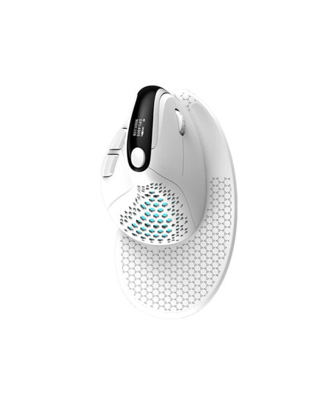 M618XSD-WH,Mouse vertical Delux M618XSD alb iluminare RGB