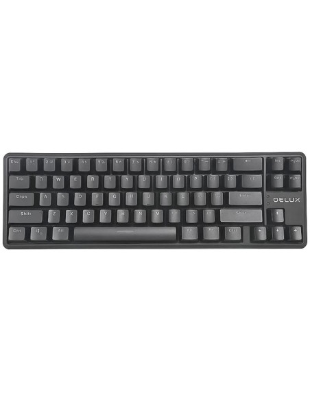 KM32-BK,Tastatura gaming mecanica bluetooth Delux KM32 neagra iluminare RGB