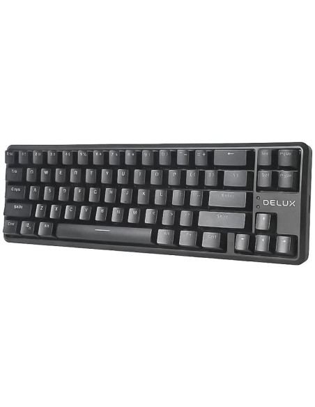 KM32-BK,Tastatura gaming mecanica bluetooth Delux KM32 neagra iluminare RGB