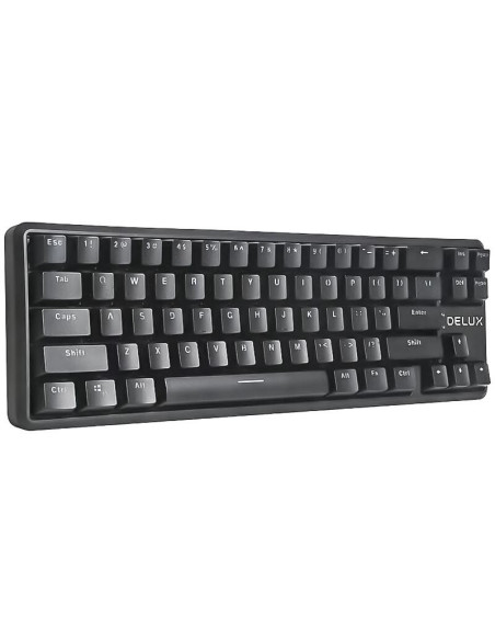 KM32-BK,Tastatura gaming mecanica bluetooth Delux KM32 neagra iluminare RGB