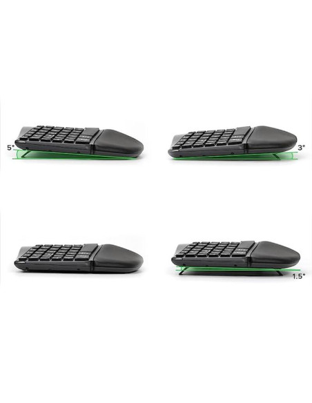 GM901D-BK,Tastatura wireless si bluetooth Delux GM901D neagra