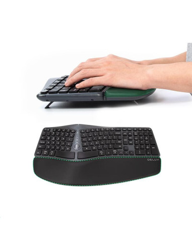 GM901D-BK,Tastatura wireless si bluetooth Delux GM901D neagra