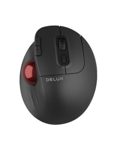 MT1-BK,Mouse wireless si bluetooth cu trackball Delux MT1 negru