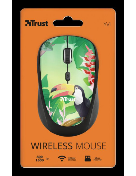 Mouse Trust Yvi, Wireless, toucan,TR-23389
