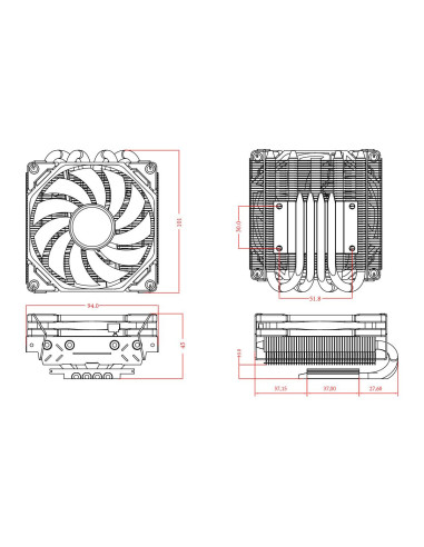 IS-40X-V3-WHITE,Cooler procesor ID-Cooling IS-40X-V3 alb