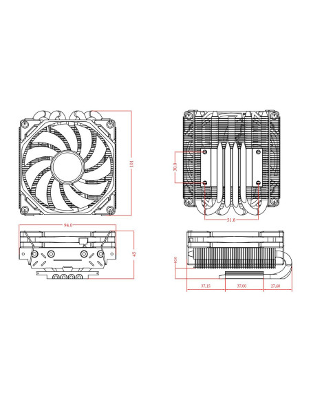IS-40X-V3-WHITE,Cooler procesor ID-Cooling IS-40X-V3 alb
