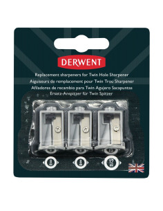 DW2302353,Set 3 ascutitori rezerva pt 2302332 (2 standard+1 jumbo) professional derwent