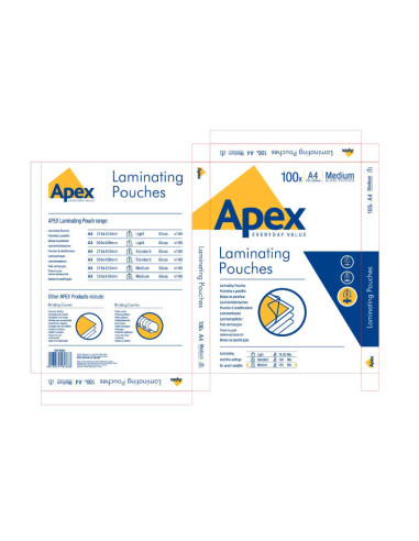 AP6003501,Folie A4 125 microni 100/top APEX