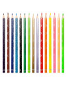 KO93310,Creioane colorate 12 culori + incl. 2 metalice + 1 neon kores