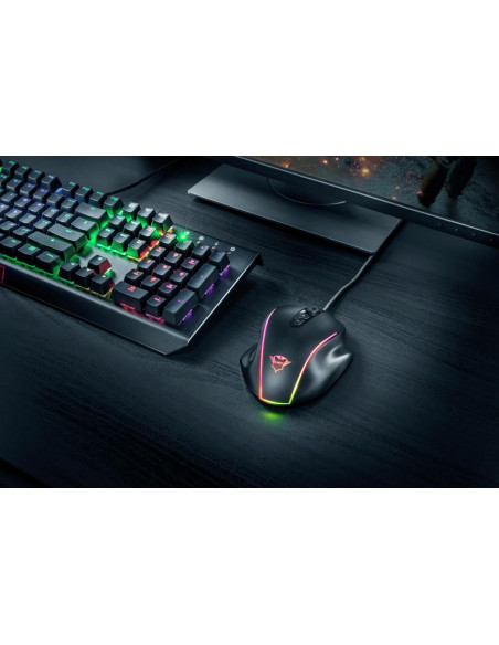 Mouse Trust GXT 165 Celox, RGB Gaming, negru,TR-23092