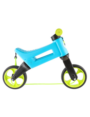 FW-YETTI-AQUA,Bicicleta fara pedale Funny Wheels Rider SuperSport YETTI 3 in 1 Aqua/Lime