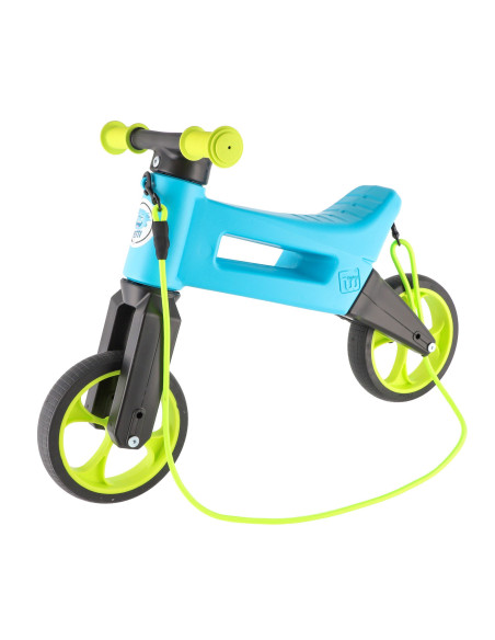 FW-YETTI-AQUA,Bicicleta fara pedale Funny Wheels Rider SuperSport YETTI 3 in 1 Aqua/Lime