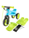 FW-YETTI-AQUA,Bicicleta fara pedale Funny Wheels Rider SuperSport YETTI 3 in 1 Aqua/Lime