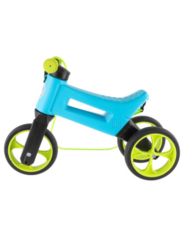 FW-YETTI-AQUA,Bicicleta fara pedale Funny Wheels Rider SuperSport YETTI 3 in 1 Aqua/Lime
