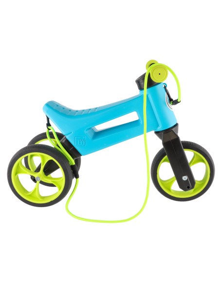 FW-YETTI-AQUA,Bicicleta fara pedale Funny Wheels Rider SuperSport YETTI 3 in 1 Aqua/Lime