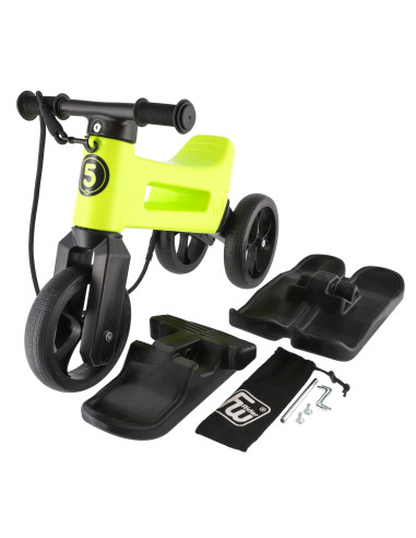 FW-YETTI-LIME,Bicicleta fara pedale Funny Wheels Rider SuperSport YETTI 3 in 1 Lime/Black
