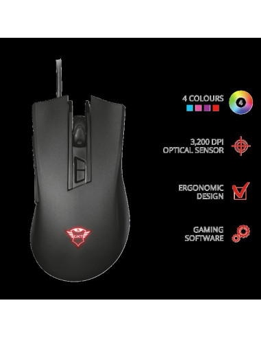 Mouse cu fir Trust GXT 121 Zeebo Gaming Mouse,TR-23091