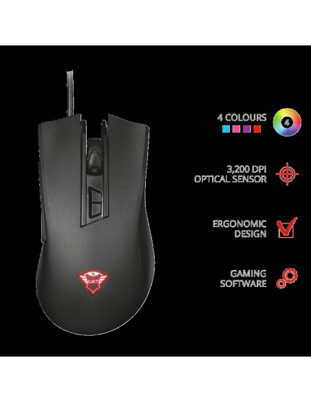 Mouse cu fir Trust GXT 121 Zeebo Gaming Mouse,TR-23091