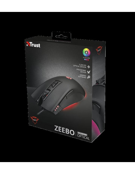 Mouse cu fir Trust GXT 121 Zeebo Gaming Mouse,TR-23091