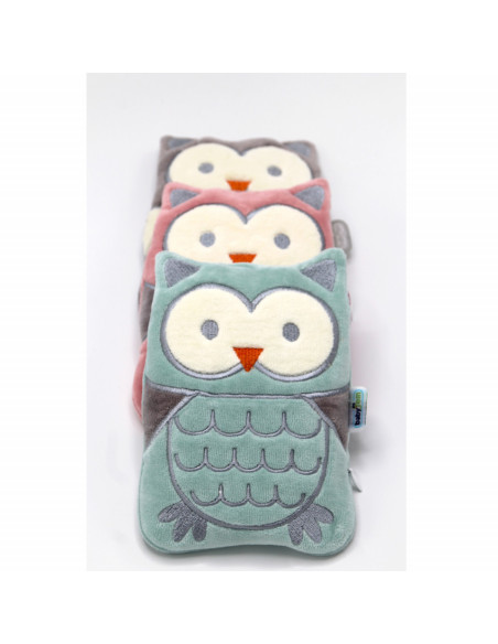 UP-bj_3661,Pernuta anticolici cu samburi de cirese Bufnita BabyJem (Culoare: Verde)