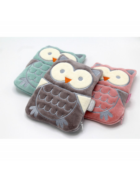 UP-bj_3663,Pernuta anticolici cu samburi de cirese Bufnita BabyJem (Culoare: Roz)