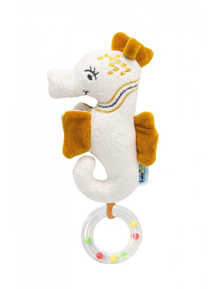 UP-bj_8181,Jucarie zornaitoare BabyJem, Calut de mare din plus, 3 luni+ (Culoare: Verde)