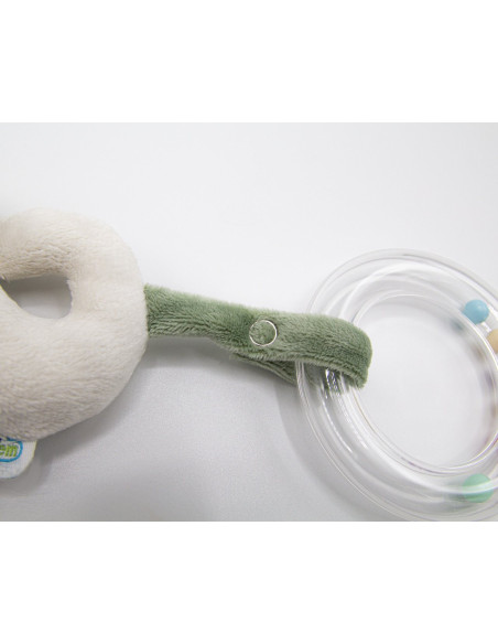 UP-bj_8181,Jucarie zornaitoare BabyJem, Calut de mare din plus, 3 luni+ (Culoare: Verde)