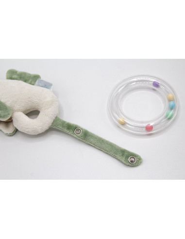 UP-bj_8181,Jucarie zornaitoare BabyJem, Calut de mare din plus, 3 luni+ (Culoare: Verde)