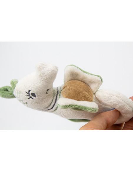 UP-bj_8181,Jucarie zornaitoare BabyJem, Calut de mare din plus, 3 luni+ (Culoare: Verde)