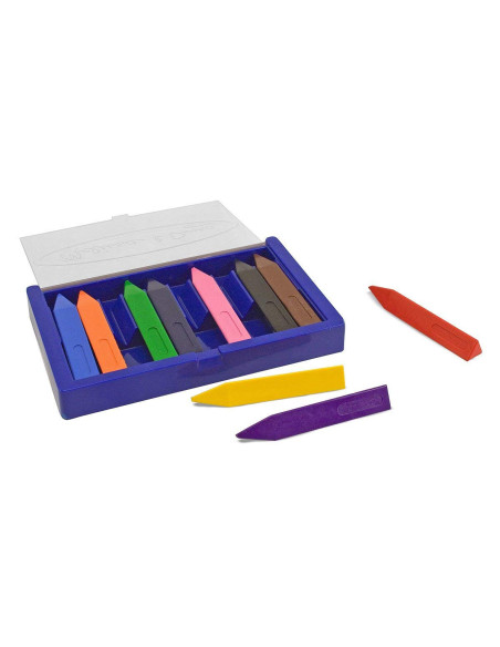 MD4148,Set 10 creioane groase trunghiulare Melissa and Doug