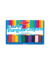 MD4148,Set 10 creioane groase trunghiulare Melissa and Doug