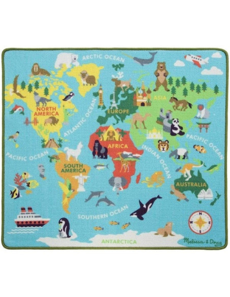MD5194,Covor de joaca Harta Lumii - Melissa and Doug
