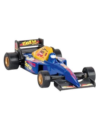 GOKI12162AL,Masinuta de curse die-cast, cu motoras pull-back, albastra