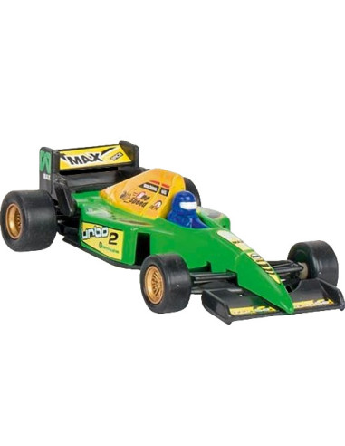 GOKI12162V,Masinuta de curse die-cast, cu motoras pull-back, verde