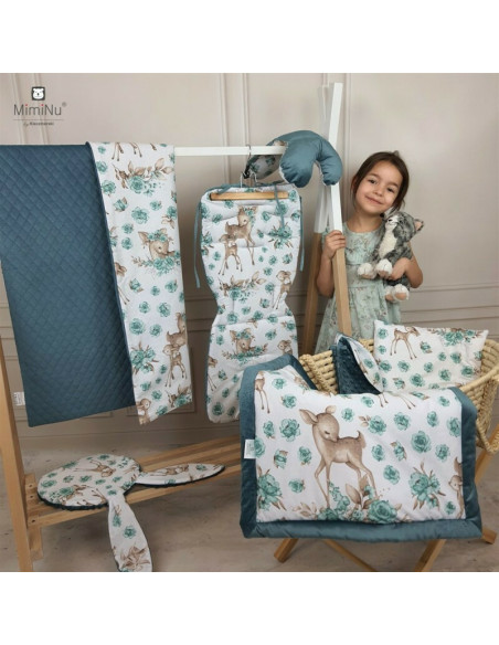 BN-6426972019224,MimiNu - Jucarie textila senzoriala, Moale, Cu doua fete, 30 x 30 cm, Din tesatura Minky si bumbac, Materiale c