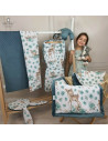 BN-6426972019224,MimiNu - Jucarie textila senzoriala, Moale, Cu doua fete, 30 x 30 cm, Din tesatura Minky si bumbac, Materiale c