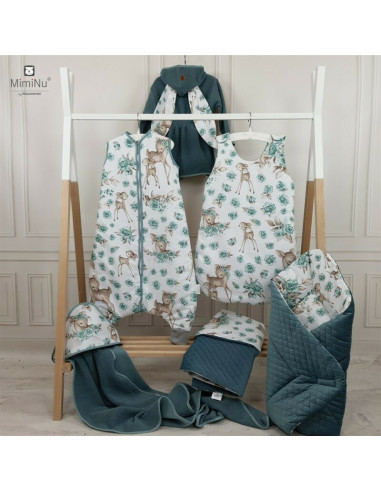 BN-6426972019224,MimiNu - Jucarie textila senzoriala, Moale, Cu doua fete, 30 x 30 cm, Din tesatura Minky si bumbac, Materiale c
