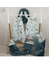 BN-6426972019224,MimiNu - Jucarie textila senzoriala, Moale, Cu doua fete, 30 x 30 cm, Din tesatura Minky si bumbac, Materiale c
