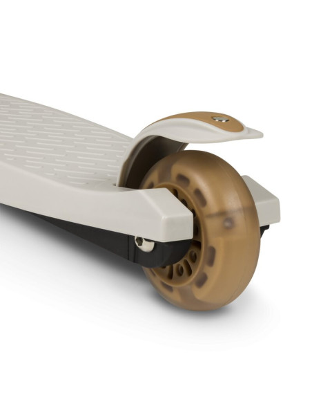 BN-LOE-JESSY_GREY_BROWN,Lionelo - Trotineta pentru copii, Jessy, Pliabila, Pana la 50 Kg, Cu design ergonomic, Cu lumini LED, 56