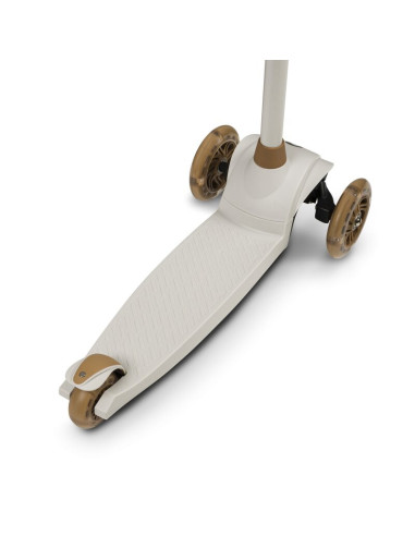 BN-LOE-JESSY_GREY_BROWN,Lionelo - Trotineta pentru copii, Jessy, Pliabila, Pana la 50 Kg, Cu design ergonomic, Cu lumini LED, 56
