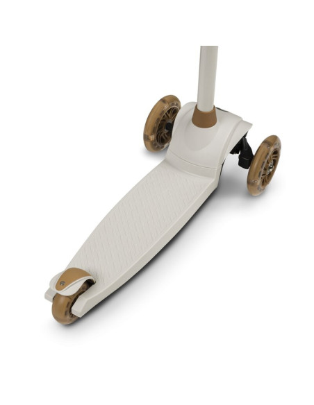 BN-LOE-JESSY_GREY_BROWN,Lionelo - Trotineta pentru copii, Jessy, Pliabila, Pana la 50 Kg, Cu design ergonomic, Cu lumini LED, 56