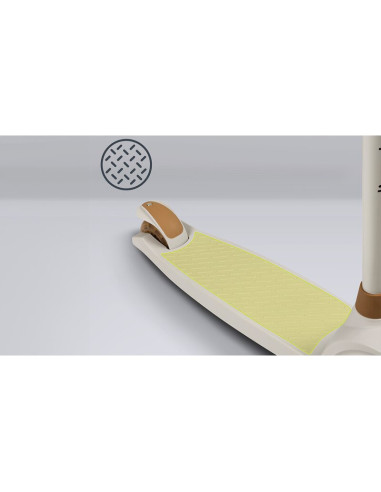 BN-LOE-JESSY_GREY_BROWN,Lionelo - Trotineta pentru copii, Jessy, Pliabila, Pana la 50 Kg, Cu design ergonomic, Cu lumini LED, 56