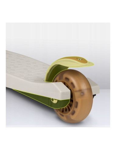 BN-LOE-JESSY_GREY_BROWN,Lionelo - Trotineta pentru copii, Jessy, Pliabila, Pana la 50 Kg, Cu design ergonomic, Cu lumini LED, 56