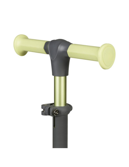 BN-LOE-JESSY_GREY_GREEN,Lionelo - Trotineta pentru copii, Jessy, Pliabila, Pana la 50 Kg, Cu design ergonomic, Cu lumini LED, 56