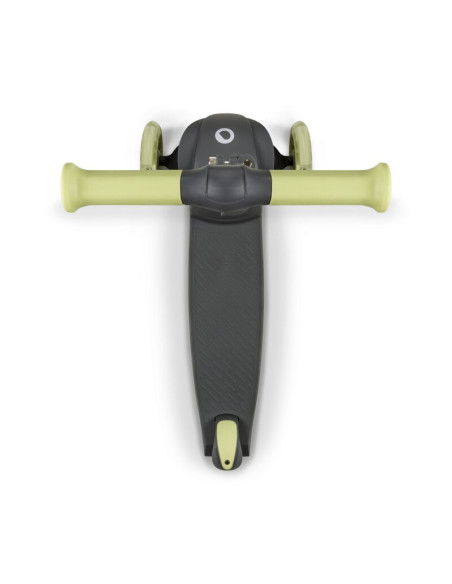 BN-LOE-JESSY_GREY_GREEN,Lionelo - Trotineta pentru copii, Jessy, Pliabila, Pana la 50 Kg, Cu design ergonomic, Cu lumini LED, 56