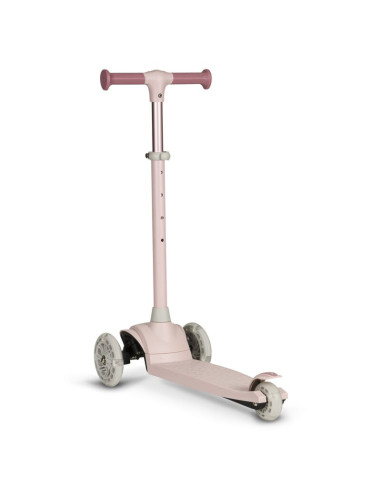 BN-LOE-JESSY_PINK_ROSE,Lionelo - Trotineta pentru copii, Jessy, Pliabila, Pana la 50 Kg, Cu design ergonomic, Cu lumini LED, 56 