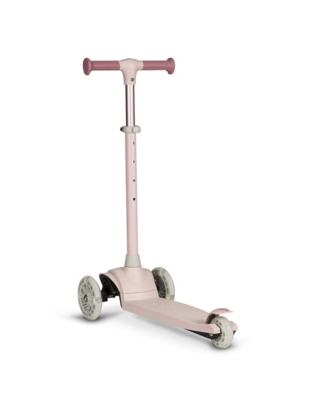 BN-LOE-JESSY_PINK_ROSE,Lionelo - Trotineta pentru copii, Jessy, Pliabila, Pana la 50 Kg, Cu design ergonomic, Cu lumini LED, 56 