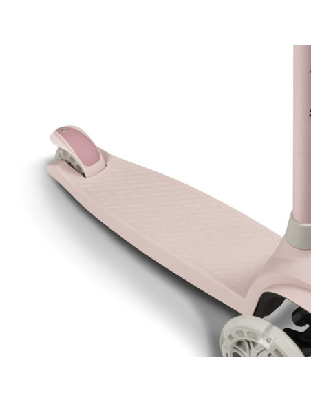 BN-LOE-JESSY_PINK_ROSE,Lionelo - Trotineta pentru copii, Jessy, Pliabila, Pana la 50 Kg, Cu design ergonomic, Cu lumini LED, 56 