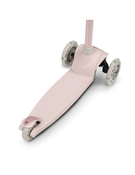 BN-LOE-JESSY_PINK_ROSE,Lionelo - Trotineta pentru copii, Jessy, Pliabila, Pana la 50 Kg, Cu design ergonomic, Cu lumini LED, 56 